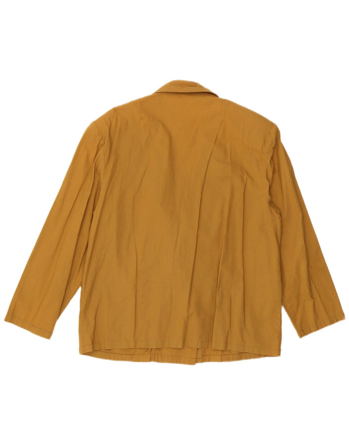 Jaqueta blazer feminina C&A com peito duplo EU 44 XL algodão amarelo