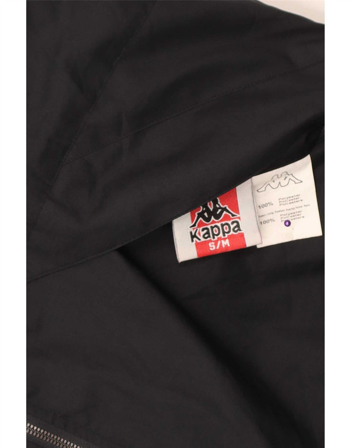 Jaqueta masculina reversível com capuz Kappa UK 36 poliéster preto pequeno