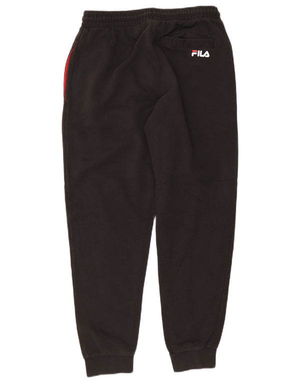 Calça de treino masculina Fila Graphic Joggers médio algodão preto