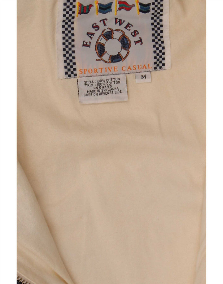 Jaqueta masculina de moletom com capuz East West, algodão colorblock vermelho médio