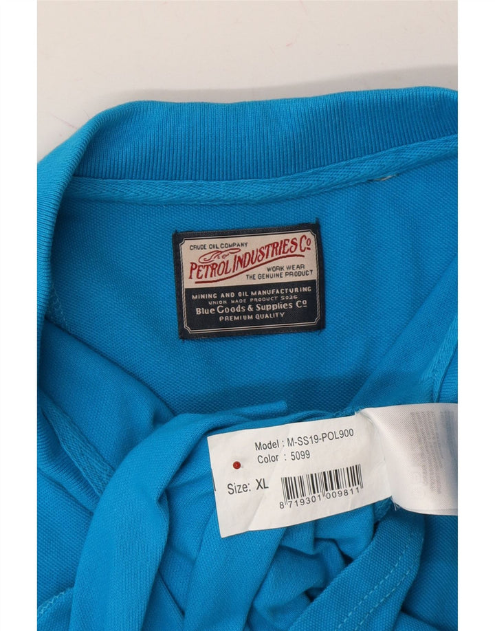 PETROL INDUSTRIES Mens Polo Shirt XL Blue Cotton Vintage Petrol Industries and Second-Hand Petrol Industries from Messina Hembry 