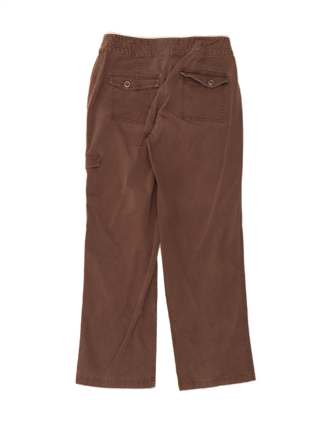 L.L.BEAN Womens Straight Cargo Trousers US 4 Small W26 L27 Brown Cotton Vintage L.L.Bean and Second-Hand L.L.Bean from Messina Hembry 