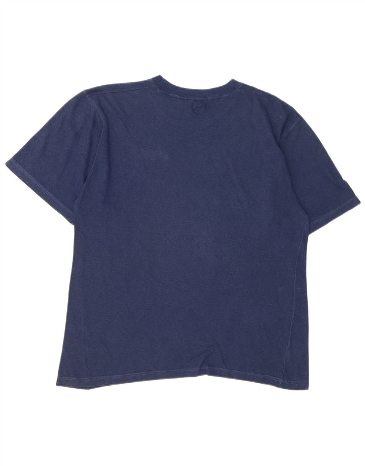 Camiseta masculina Asics Top médio algodão azul marinho