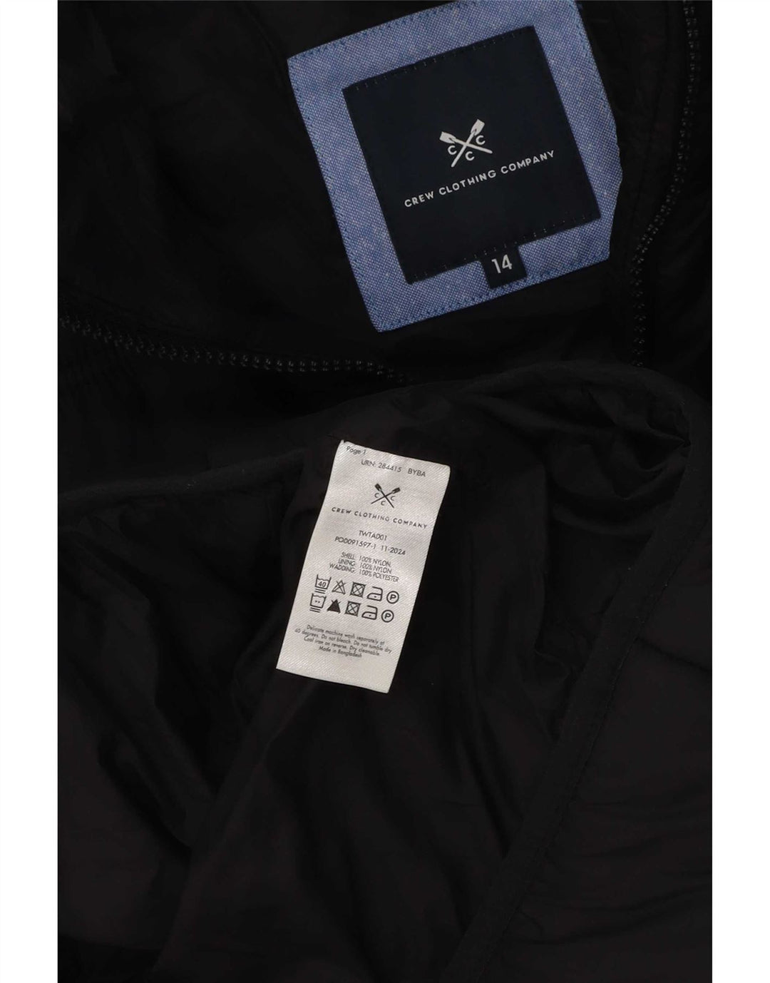 Crew Clothing Womens acolchoado Gilet UK 14 grande poliéster preto