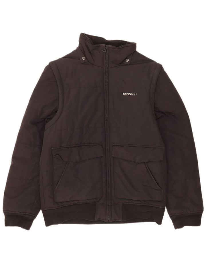 Jaqueta acolchoada masculina Carhartt UK 38 médio preto nylon