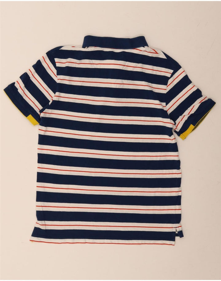 Camisa polo masculina NAUTICA de algodão listrado azul marinho médio
