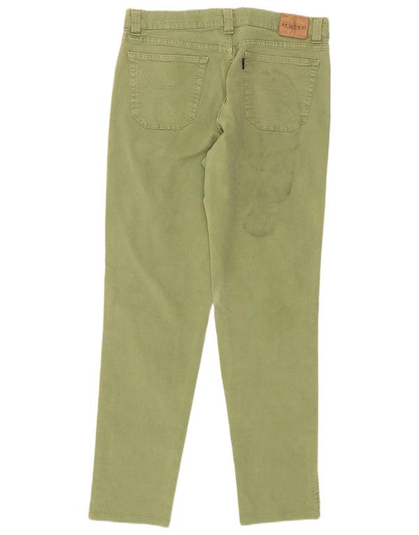Calça casual masculina slim Jeckerson W36 L31 algodão verde