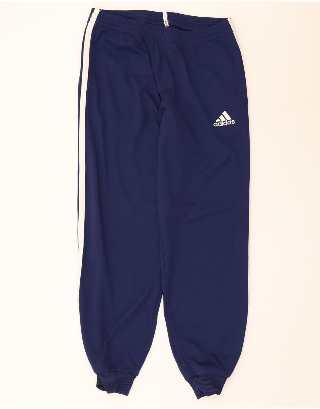 Adidas masculino Climawarm calças de treino joggers grandes poliéster azul marinho