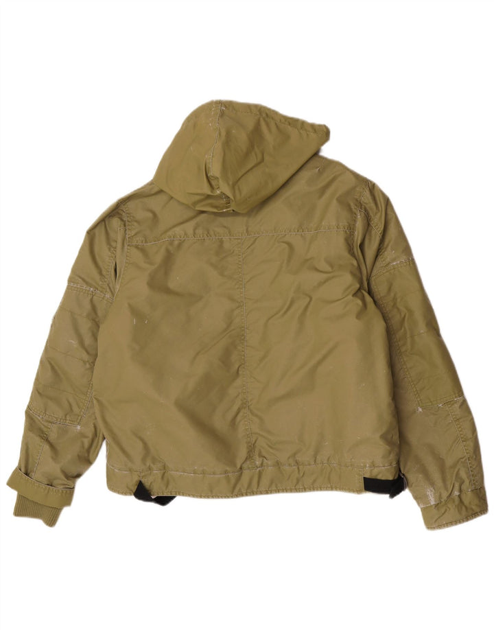 Jaqueta Bomber Diesel Boys Graphic com Capuz 13-14 Anos XL Cáqui Poliamida