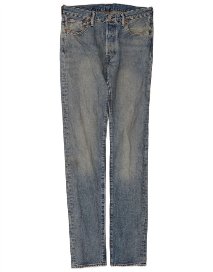 Levi's Masculino 501 Straight Jeans W30 L34 Azul Algodão