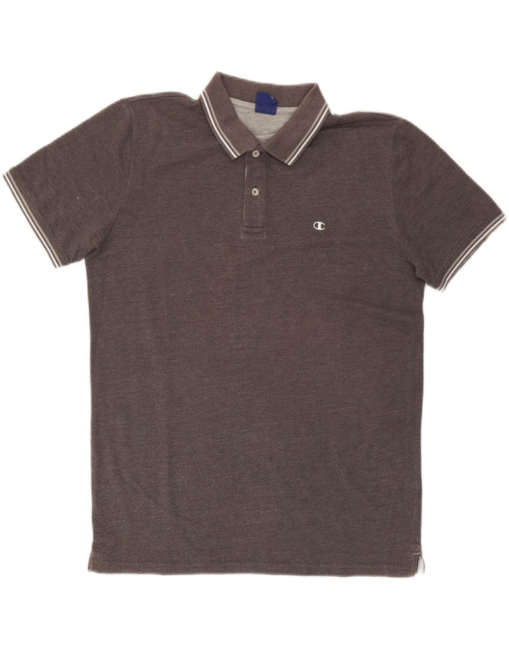 Camisa polo masculina Champion grande cinza