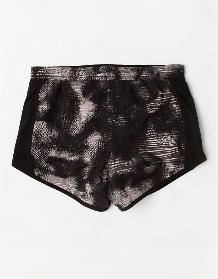 Under Armour Womens Abstract Pattern Sport Shorts Reino Unido 10 Pequeno Preto