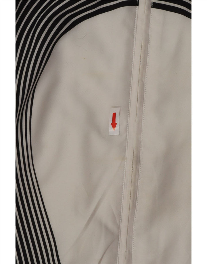 Adidas Mens Tracksuit Top Jacket UK 42/43 Grande Preto Colorblock Poliéster