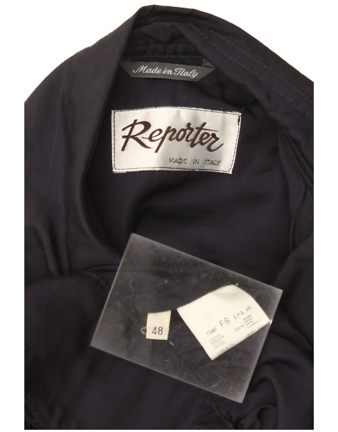 REPÓRTER Jaqueta bomber militar masculina IT 48 algodão azul marinho médio