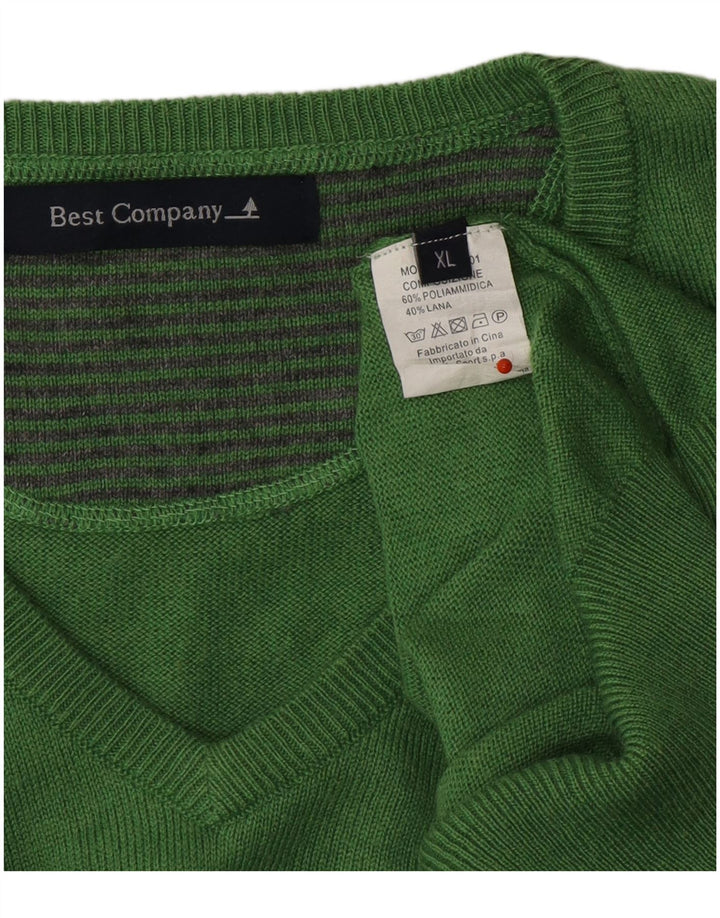 Suéter masculino BEST COMPANY com decote em V XL poliamida verde