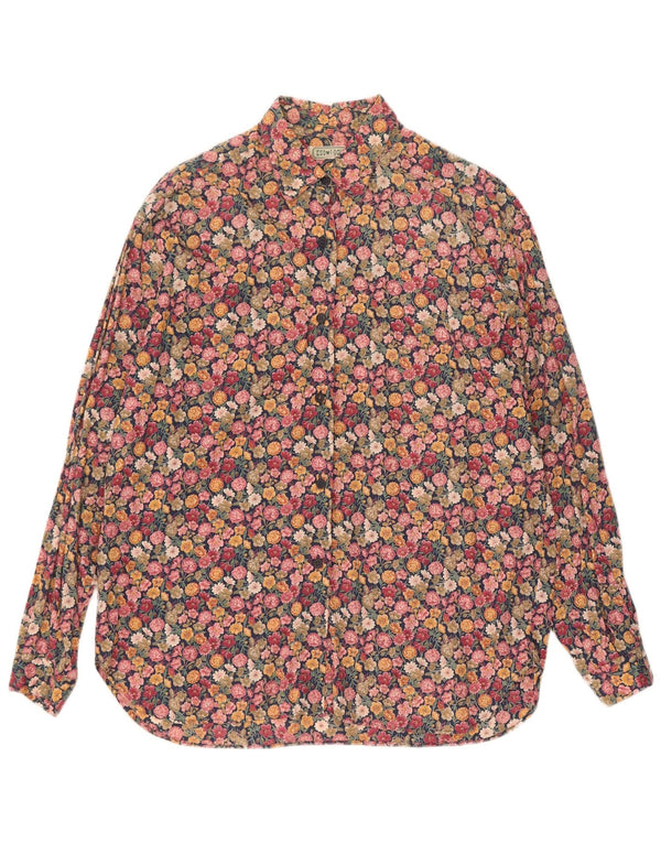 Blusa Camisa Feminina Vintage IT 44 Médio Multicolorido Floral