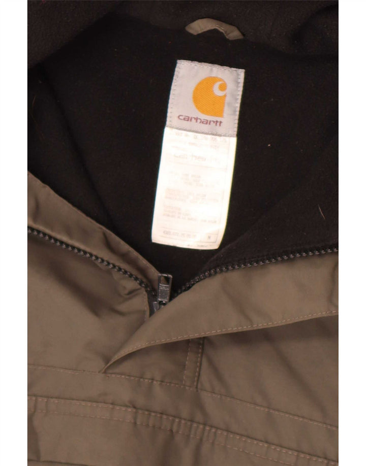 Jaqueta Anorak masculina com capuz Carhartt UK 38 Nylon cinza médio