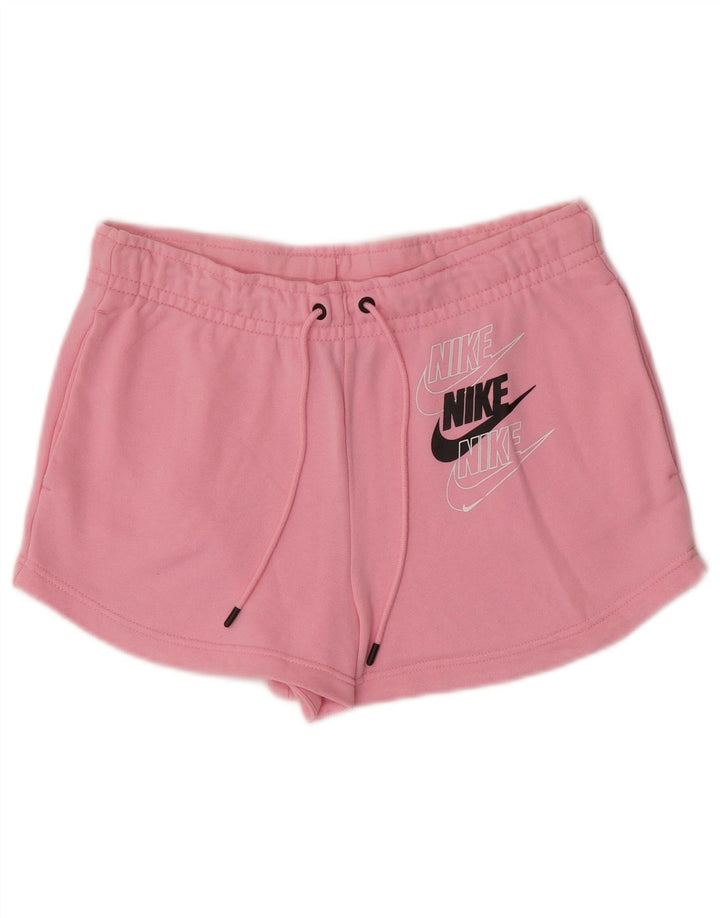 Shorts esportivos gráficos femininos Nike UK 10 pequeno rosa