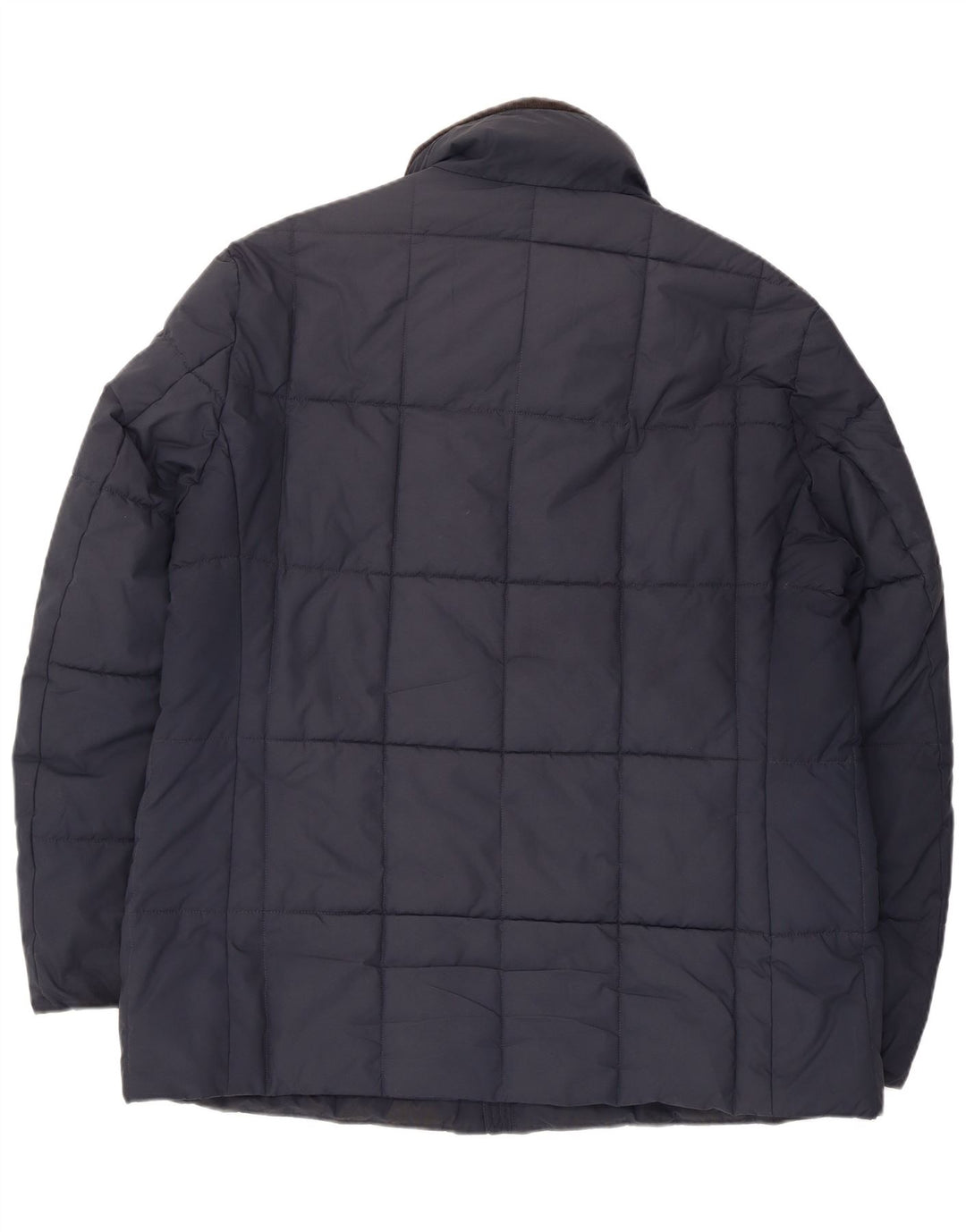 Jaqueta acolchoada masculina Barbour UK 42 XL poliéster azul marinho