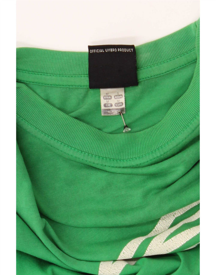 Camiseta masculina gráfica Umbro Top médio algodão verde