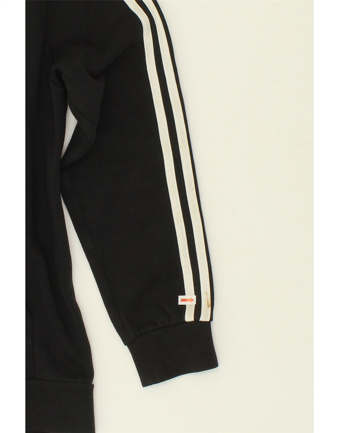 ADIDAS Boys Zip Hoodie Sweater 13-14 Years Black Cotton Vintage Adidas and Second-Hand Adidas from Messina Hembry 