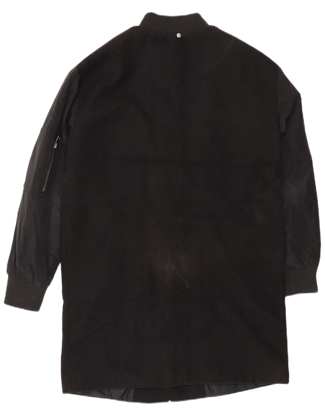 Sobretudo oversized feminino Topshop UK 8 poliéster preto pequeno