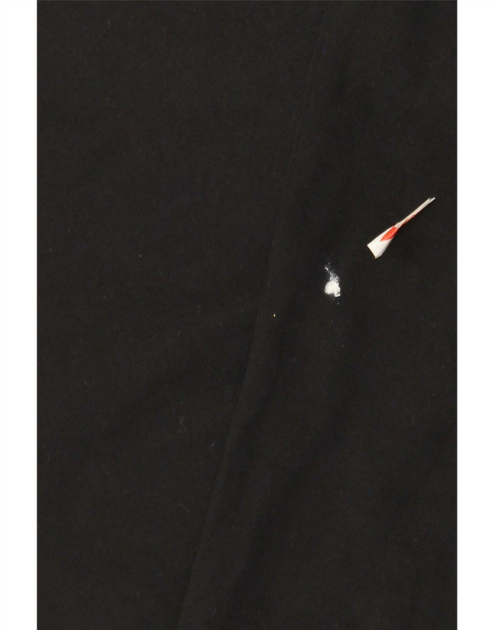 Zara Top masculino manga comprida médio algodão preto