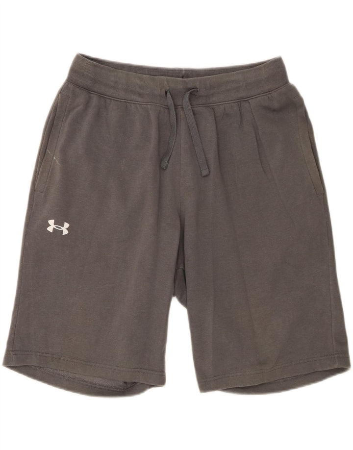 Shorts esportivos masculinos Under Armour grande algodão cinza