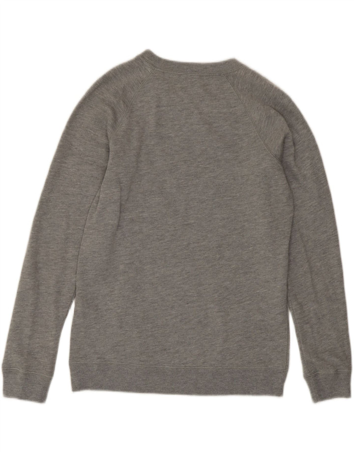 Jack Wills moletom feminino jumper UK 10 pequeno algodão cinza