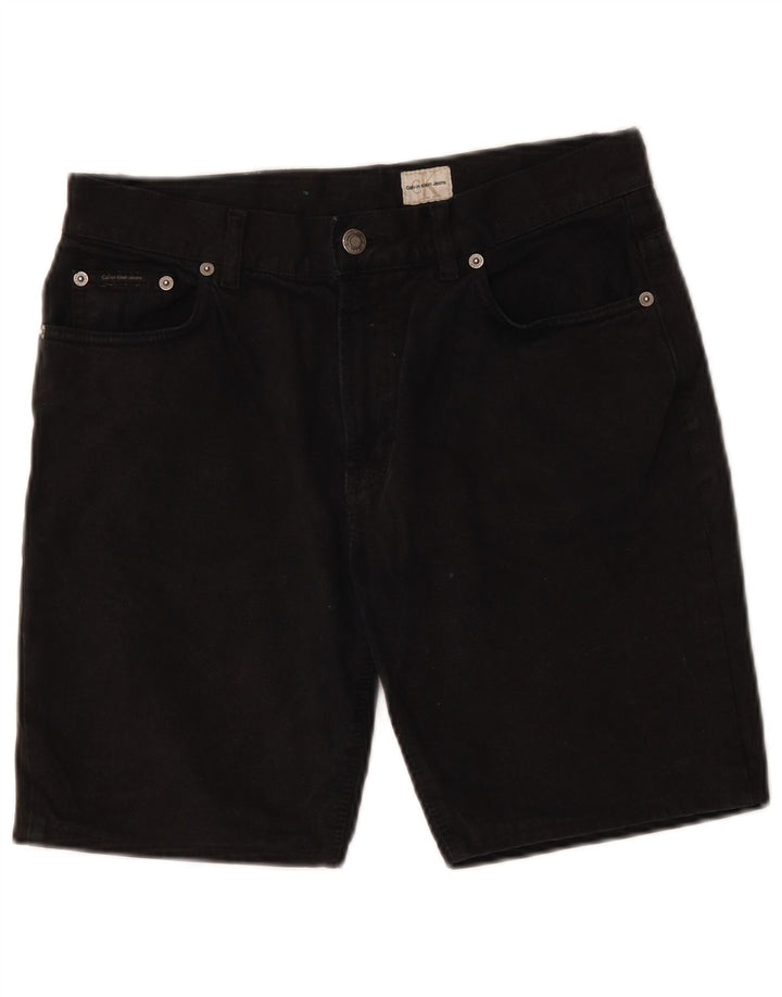 Shorts jeans masculino CALVIN KLEIN W31 algodão preto médio