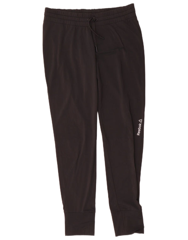 Calça feminina Reebok Graphic Tracksuit Joggers UK 12/14 Médio Preto