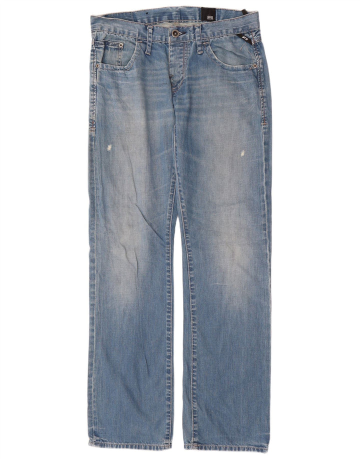 Jeans retos masculinos JACK & JONES W32 L33 algodão azul