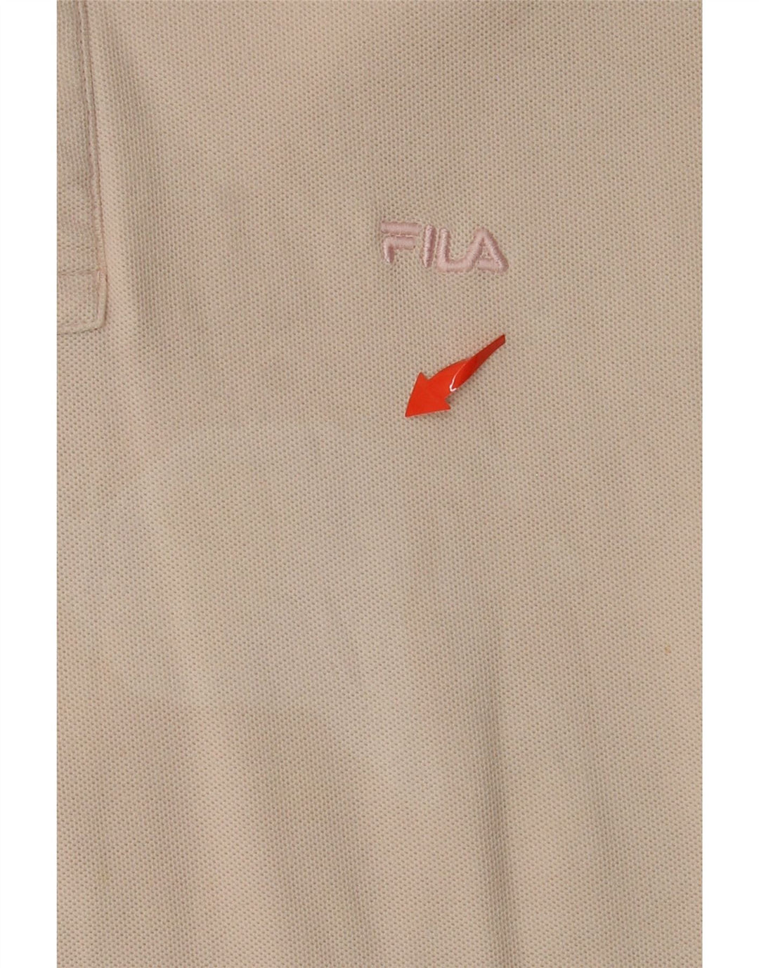 Camisa polo masculina FILA algodão bege médio