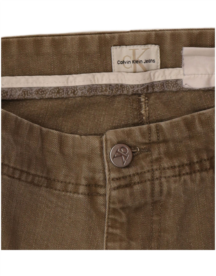 Calça jeans reta masculina Calvin Klein W34 L34 marrom