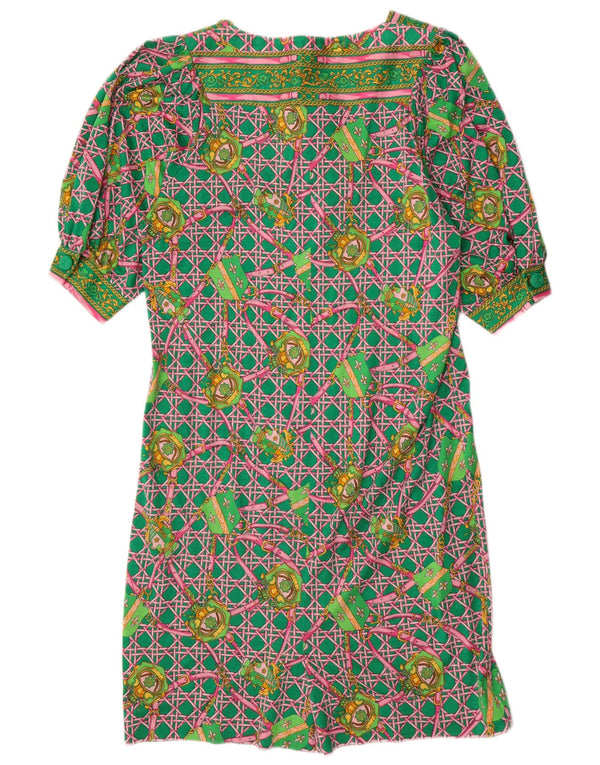 Vestido feminino LIOLA com estampa abstrata grande e grande Reino Unido 10 pequeno verde
