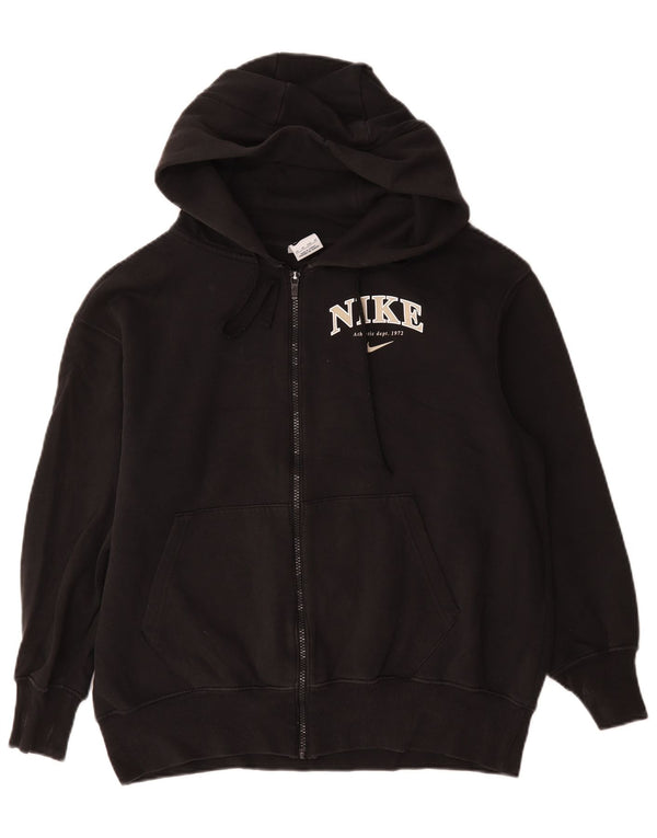 Suéter masculino Nike Graphic Loose Fit Zip com capuz XS de algodão preto