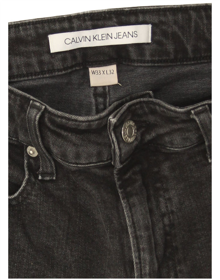 Calça jeans skinny masculina Calvin Klein W33 L32 cinza