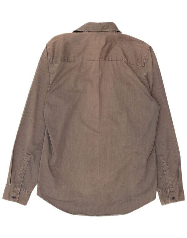 Levi's Mens Western Shirt Large Grey Cotton