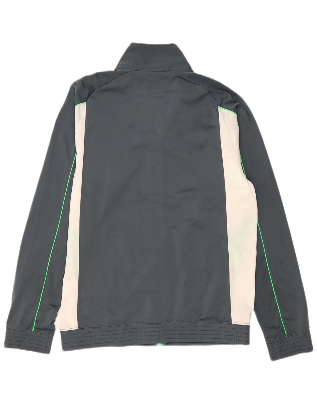 Jaqueta masculina de agasalho Champion grande cinza colorblock poliéster
