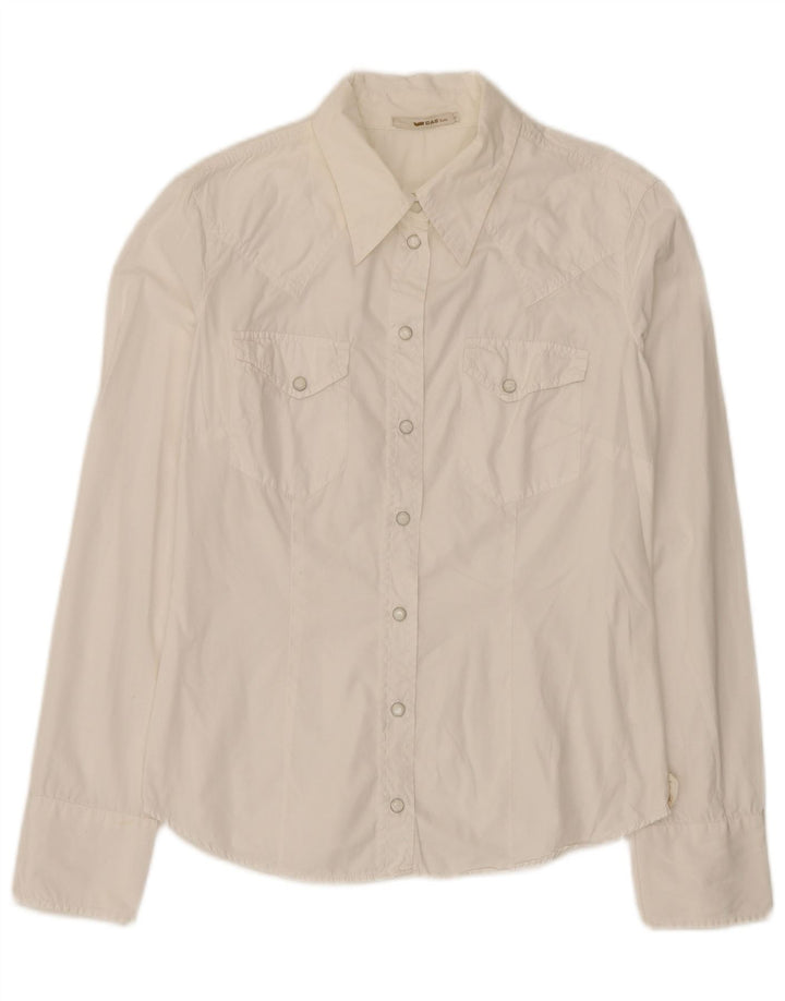 Camisa feminina Gas UK 14 grande branca