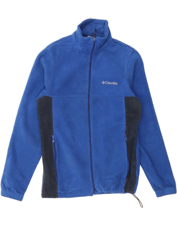Jaqueta de lã masculina COLUMBIA UK 36 poliéster colorblock azul marinho pequeno