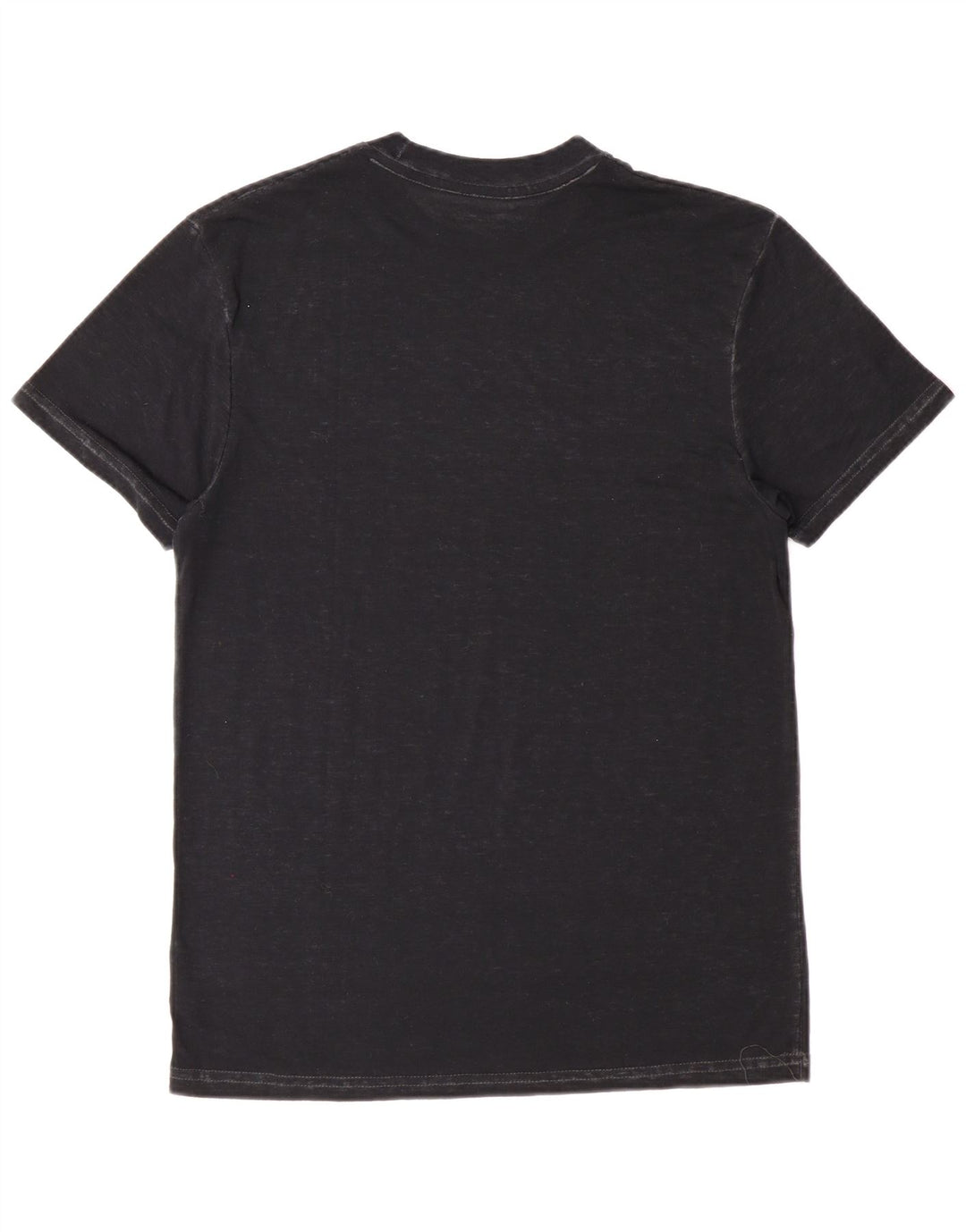 Camiseta masculina Hard Rock Cafe Amsterdam com estampa gráfica de algodão preto médio