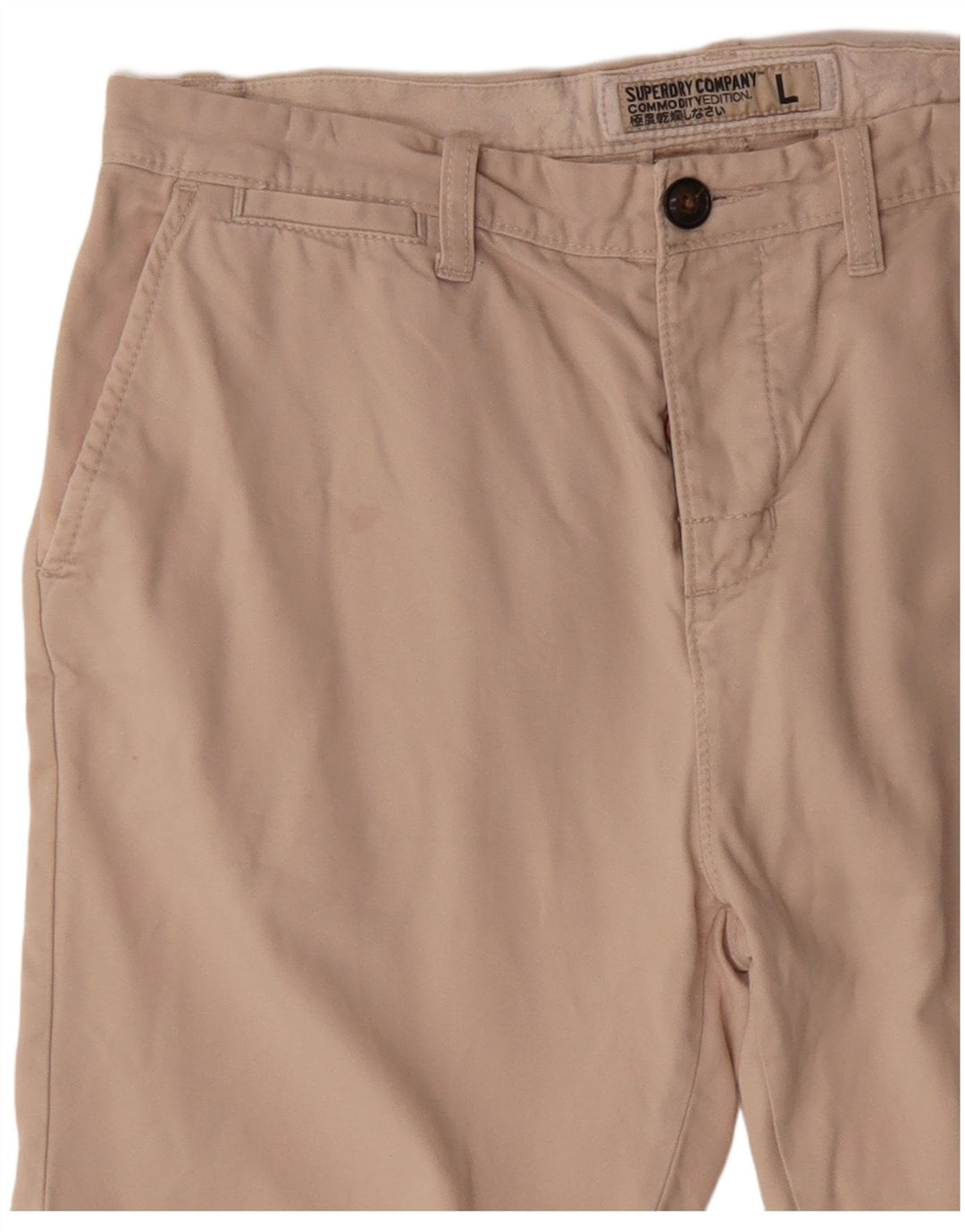 Superdry Mens Chino Shorts Grande W34 Algodão Bege