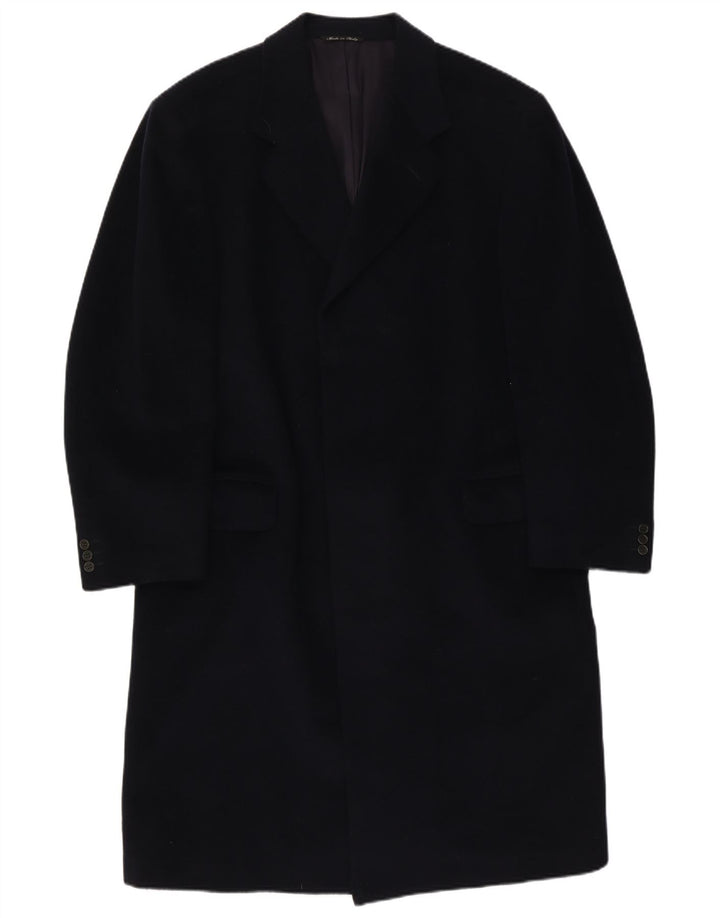Sobretudo masculino Canali IT 54 2XL clássico de lã azul marinho