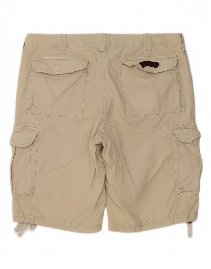 LES COPAINS Mens Cargo Shorts IT 48 Médio W32 Algodão Bege