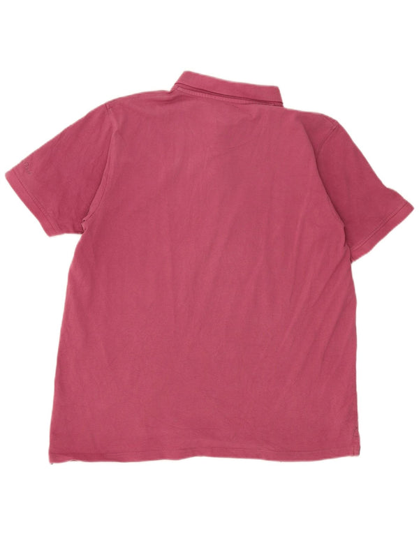Camisa polo masculina James Pringle rosa médio