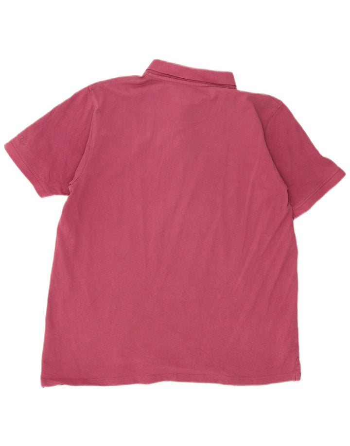 Camisa polo masculina James Pringle rosa médio