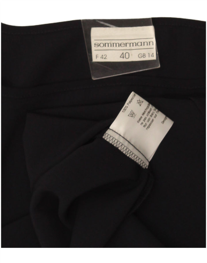 Colete feminino Sommermann UK 14 grande poliéster azul marinho