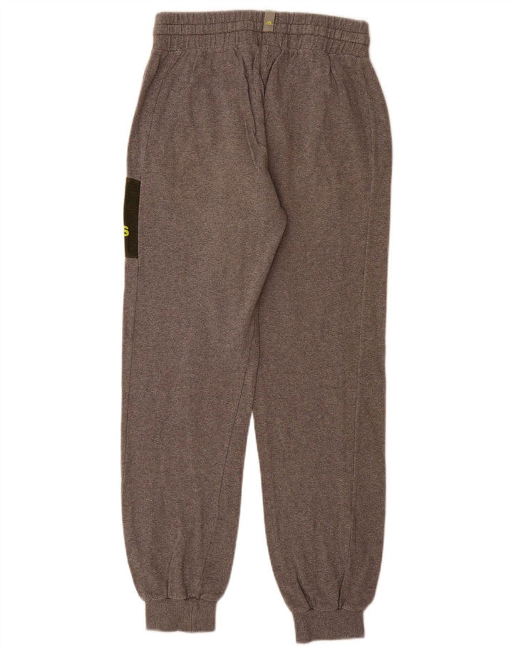 Calças de treino masculinas Adidas Joggers UK 36/38 pequeno algodão cinza