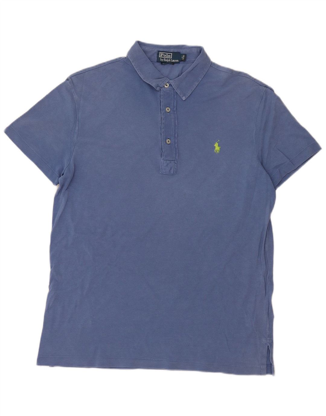 Camisa polo masculina POLO RALPH LAUREN algodão azul médio